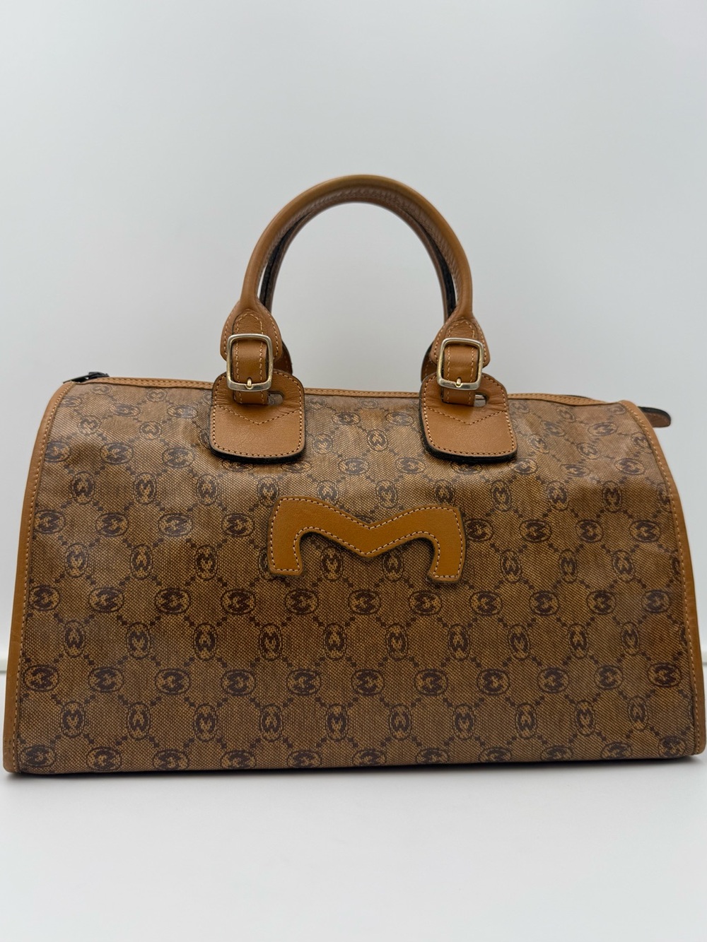 🐢MORABITO 1905 PARIS Monogram Polochon 32 Bag • Made in FRANCE •Imperial Warrant - Picture 4 of 16